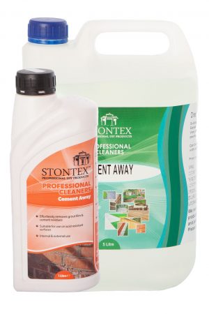 Image of Stontex Cement Away grout residue and cement stain remover for non acid sensitive material