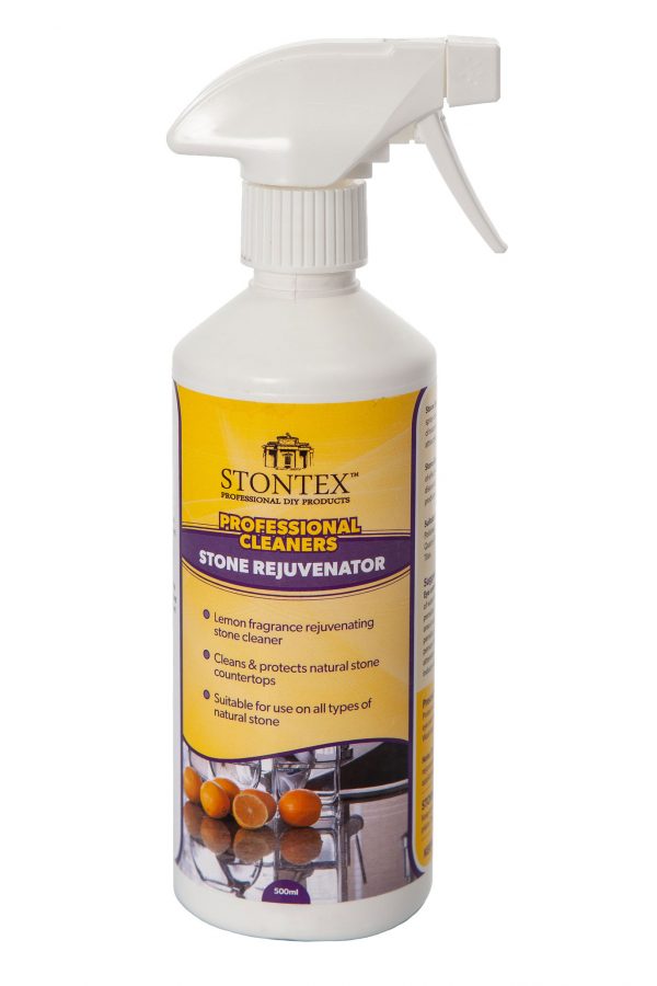 Image of Stontex Rejuvenator Spray cleans and protects kitchen stone countertops