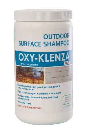 Image of Dry Treat Oxy Klenza a multi-purpose heavy duty cleaner for natural stone, such as limestone, marble and sandstone