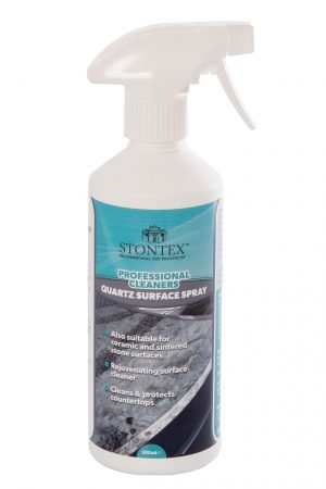 Image of Stontex Quartz Surface Spray cleans quartz kitchen countertops